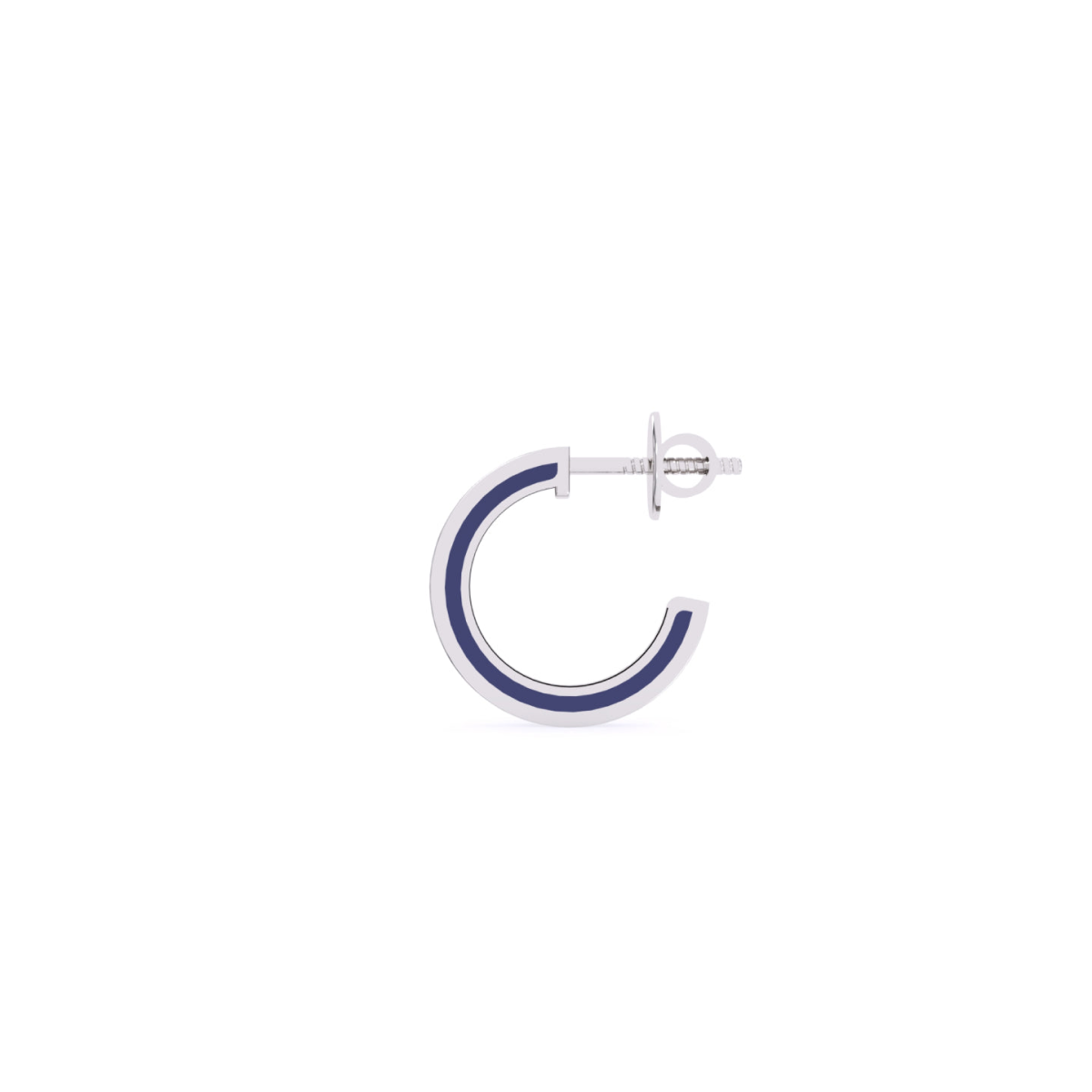 Charming Round Diamond Hoop Earrings